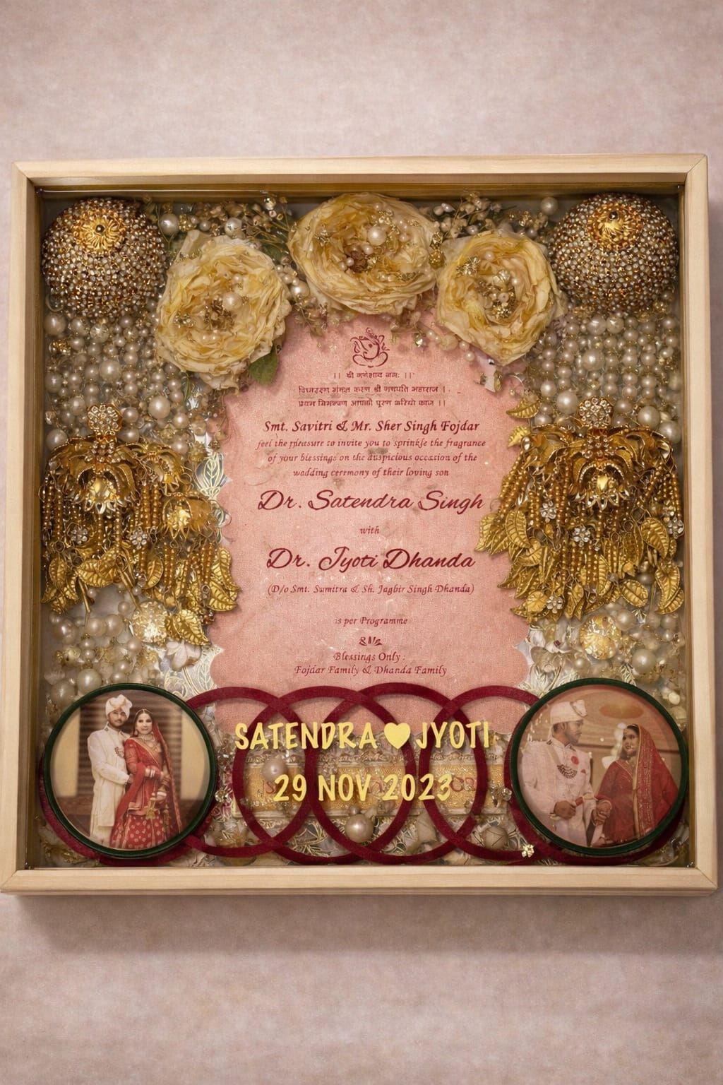 Couple Wedding Memory Preservation Frame