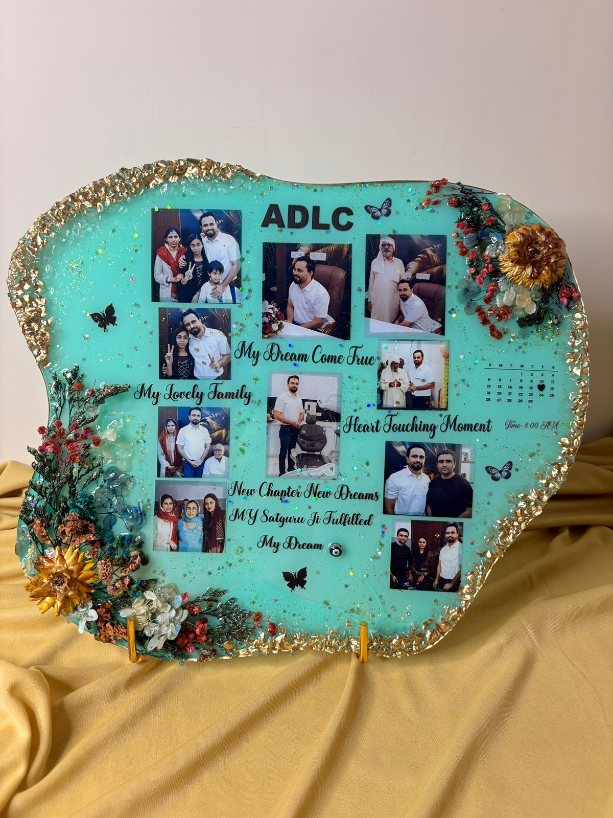 Custom Resin Memory Plaque