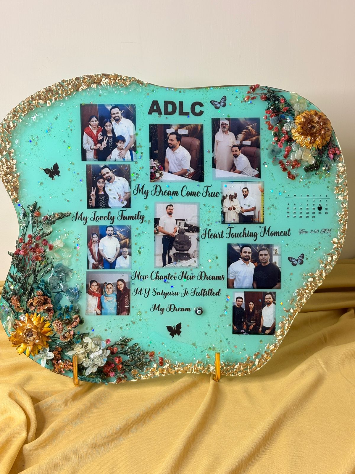 Custom Resin Memory Plaque