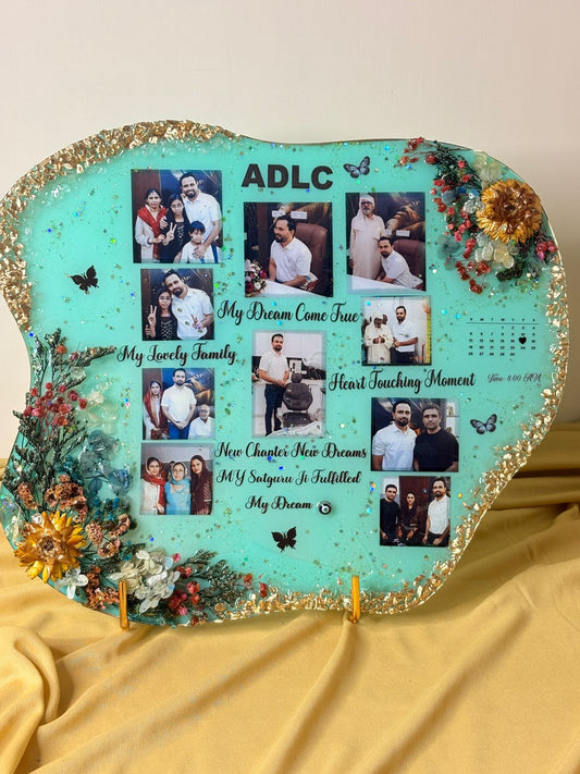 Custom Resin Memory Plaque